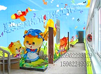 艺术幼儿园手工喷绘
