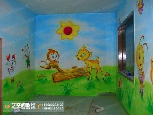 苏州幼儿园墙体彩喷