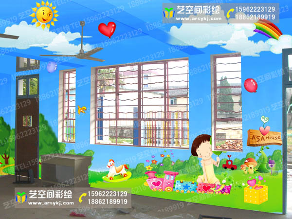 常熟幼儿园喷绘
