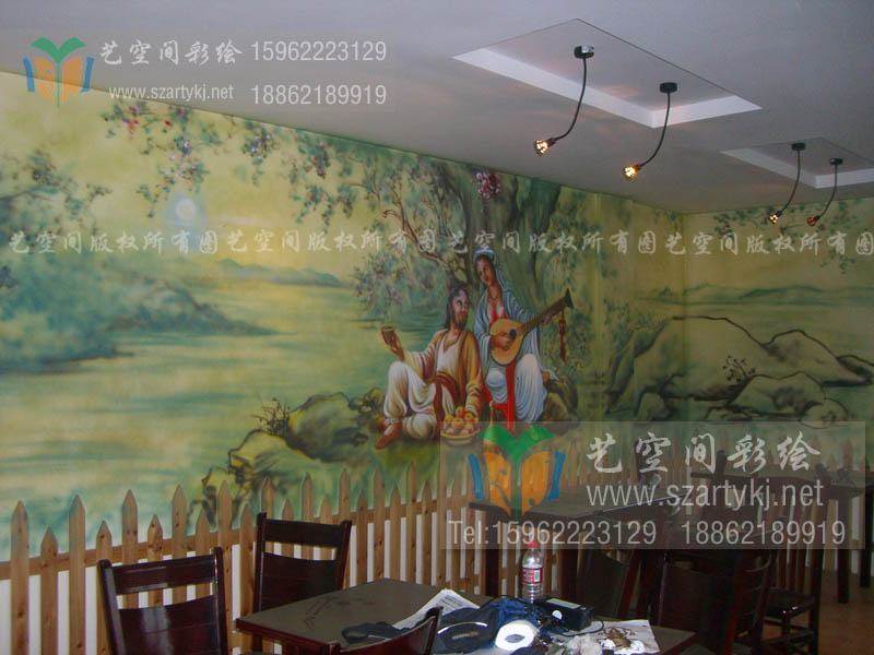 苏州火锅店彩绘
