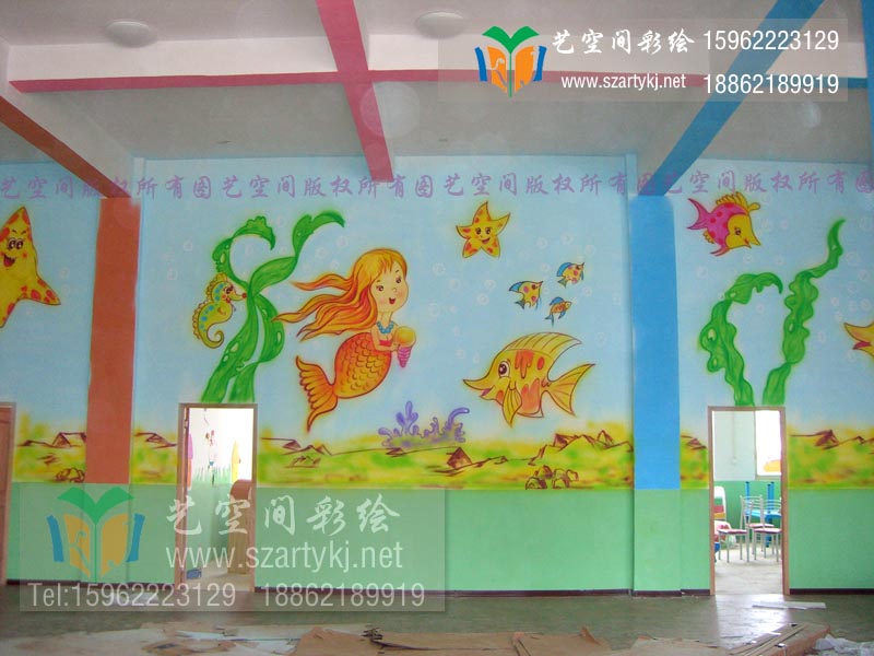 昆山幼儿园喷画
