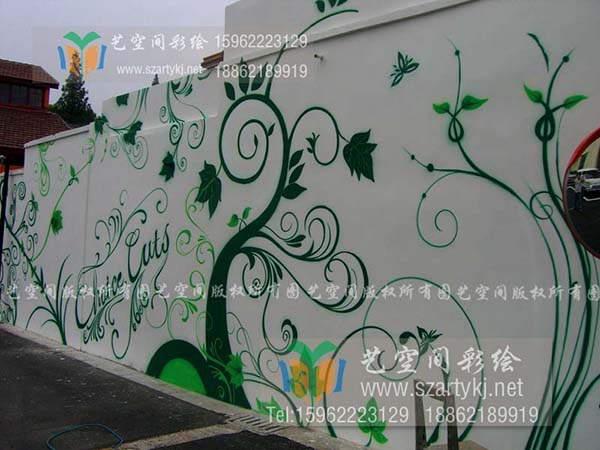 商业区墙体彩绘