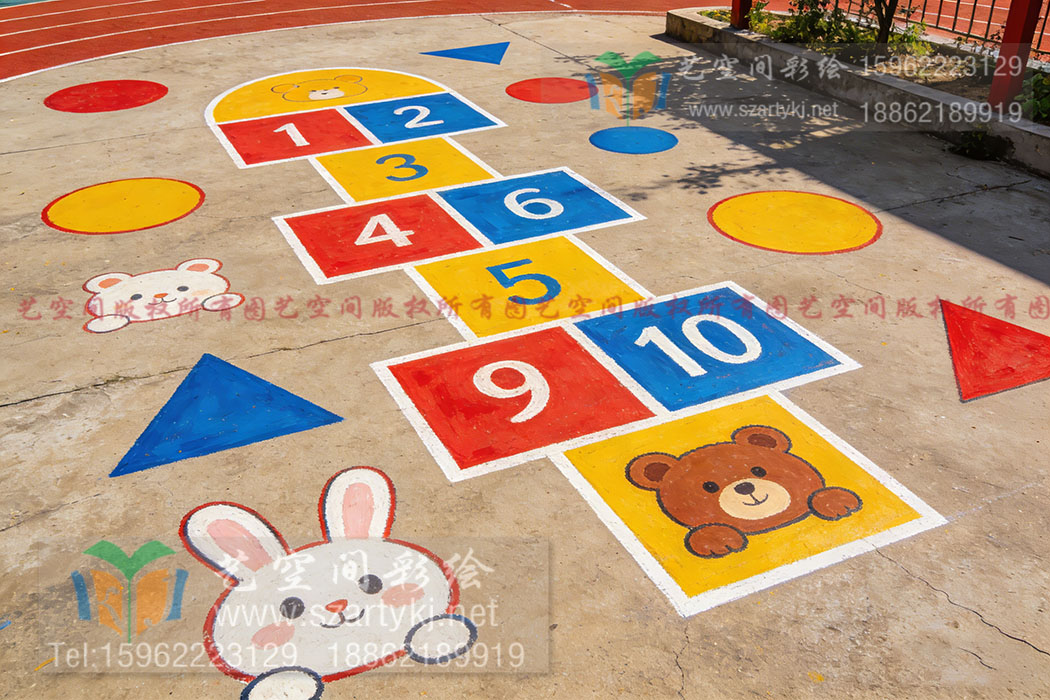 苏州绘画润童心，地面游戏伴成长