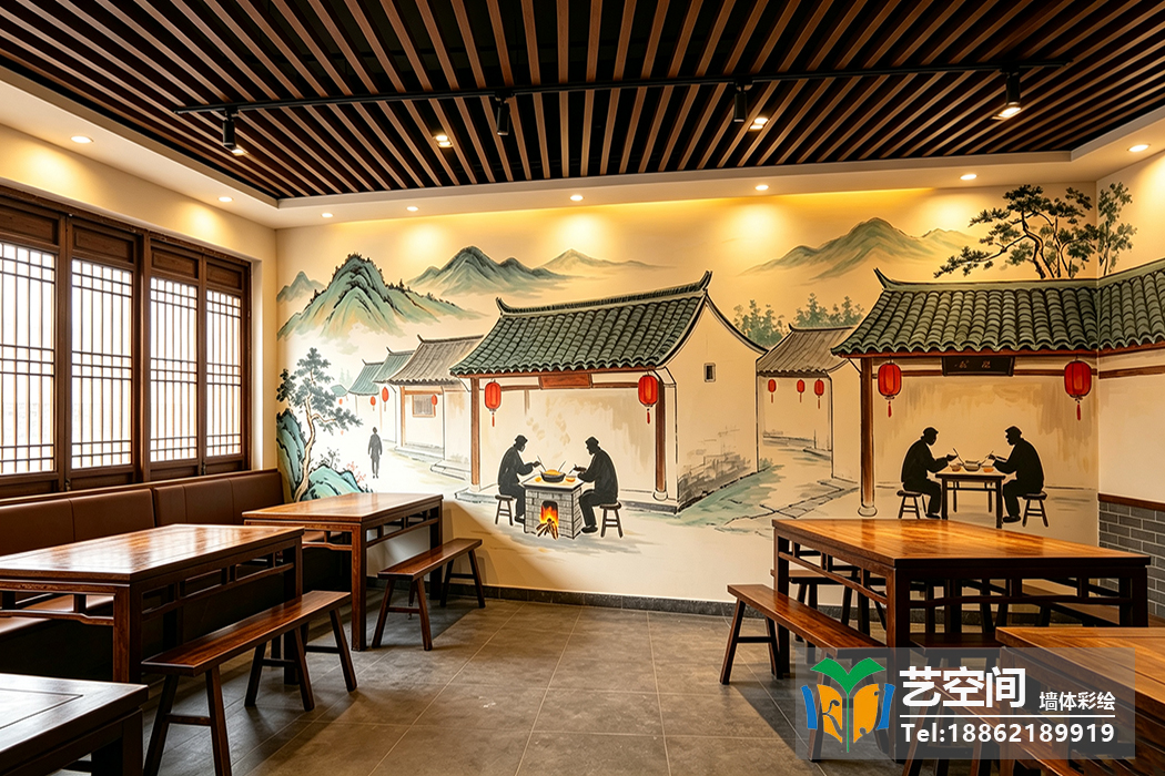 苏州饭店彩绘